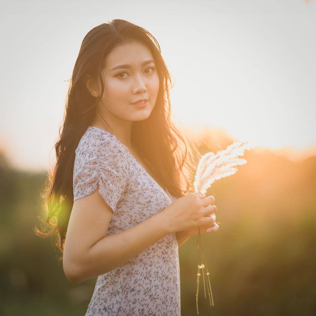 Retrato con luz natural al atardecer